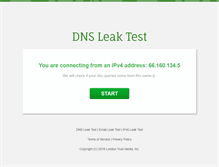 Tablet Screenshot of dnsleak.com